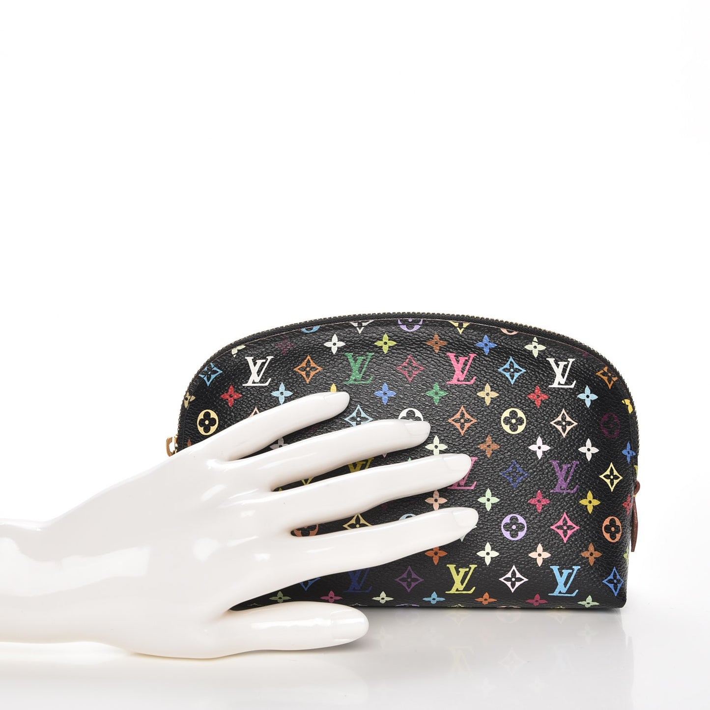 Monogram Multicolor Cosmetic Pouch Black Grenade