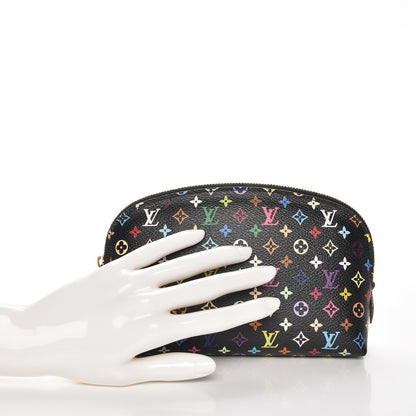 Louis Vuitton Monogram Multicolor Cosmetic Pouch Black Grenade 2 of 7