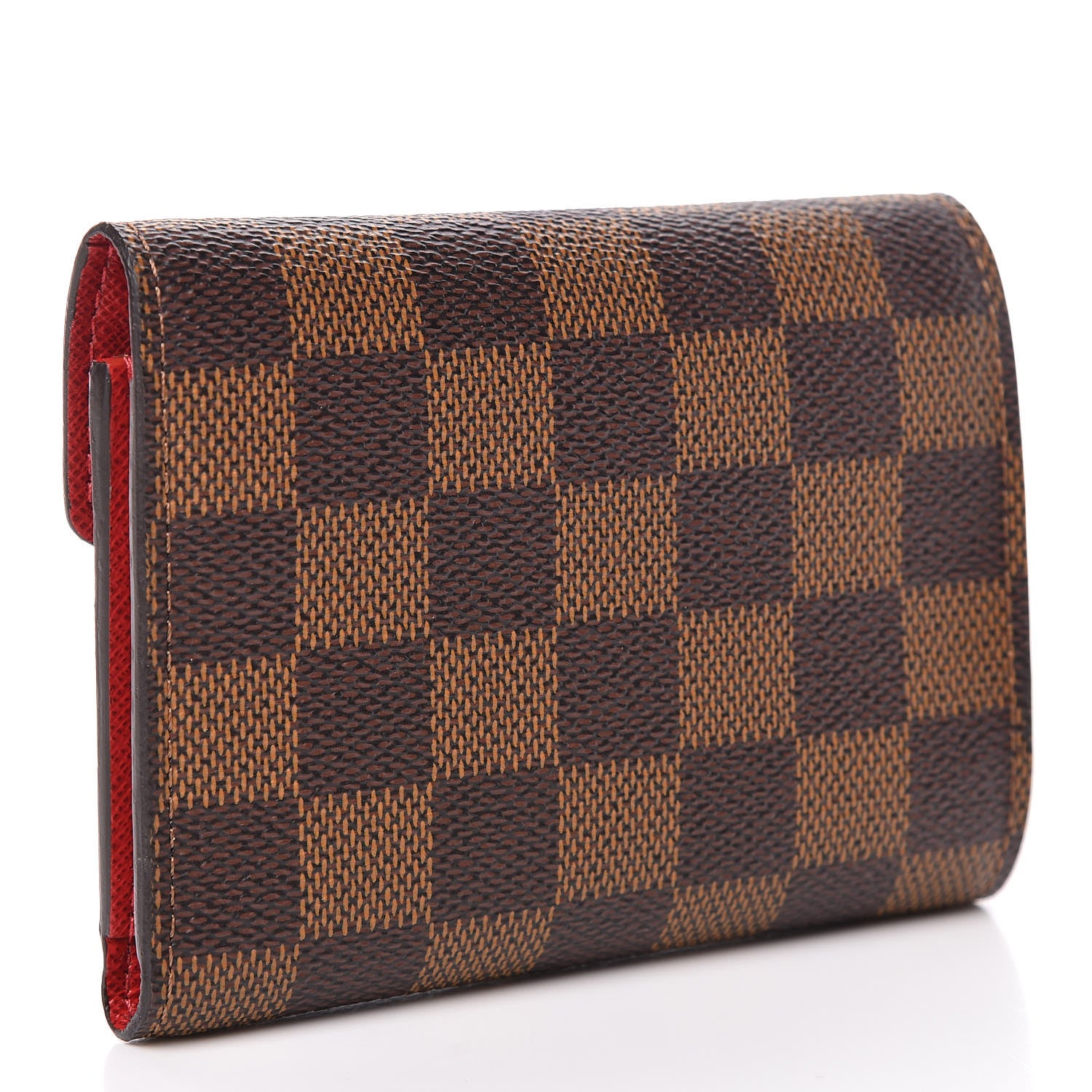 Louis Vuitton Damier Ebene Victorine Wallet Red 3 of 7