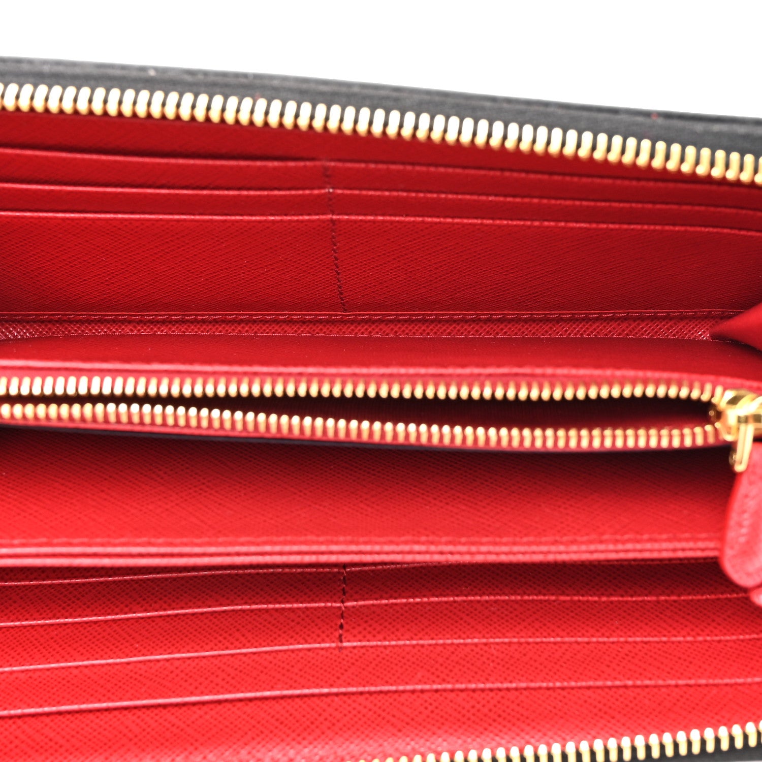 Prada X UNIVERSAL STUDIOS Saffiano Frankenstein Rose Zip Around Wallet Lacca 5 of 7