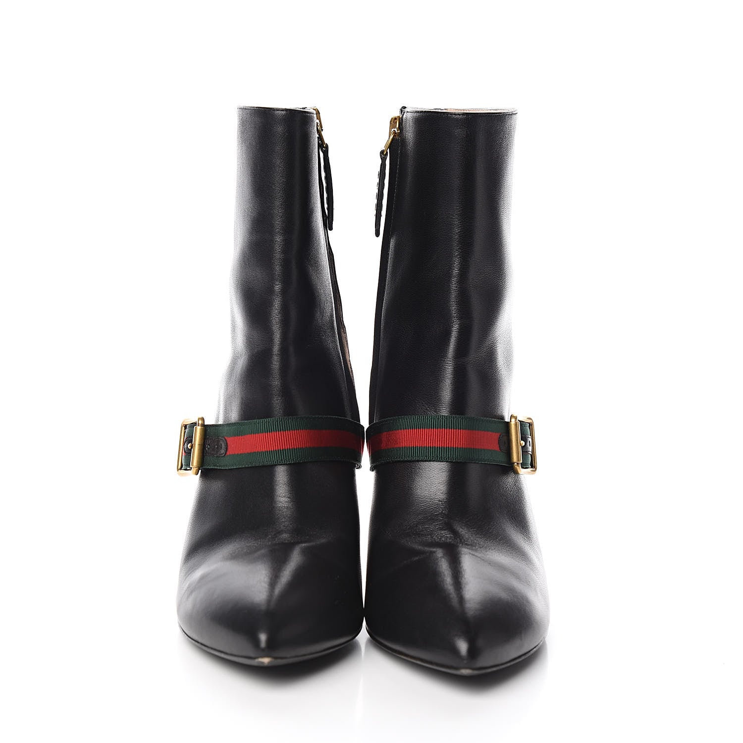 Gucci Nappa Sylvie Ankle Boots 37 Black 2 of 9