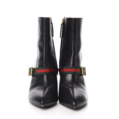 Gucci Nappa Sylvie Ankle Boots 37 Black 2 of 9