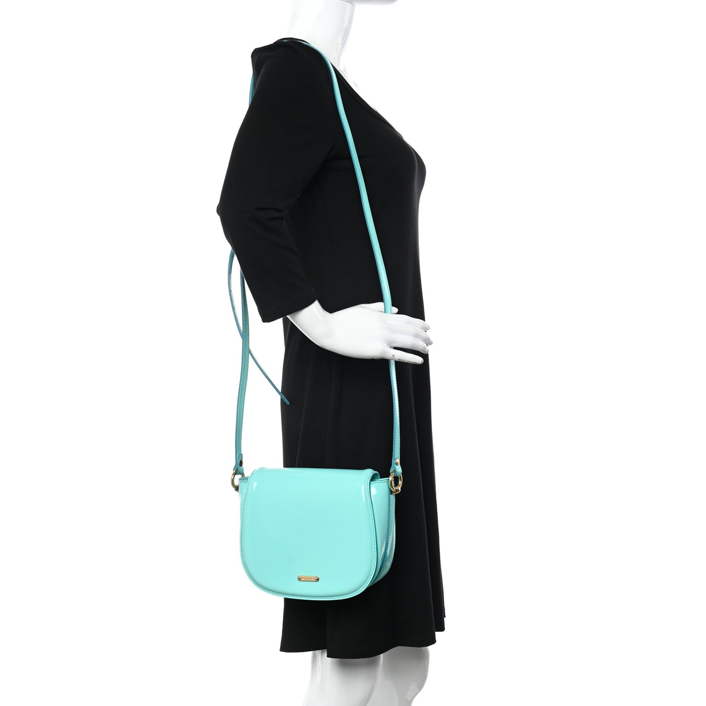 Patent Leather Leigh Small Crossbody Bag Opal