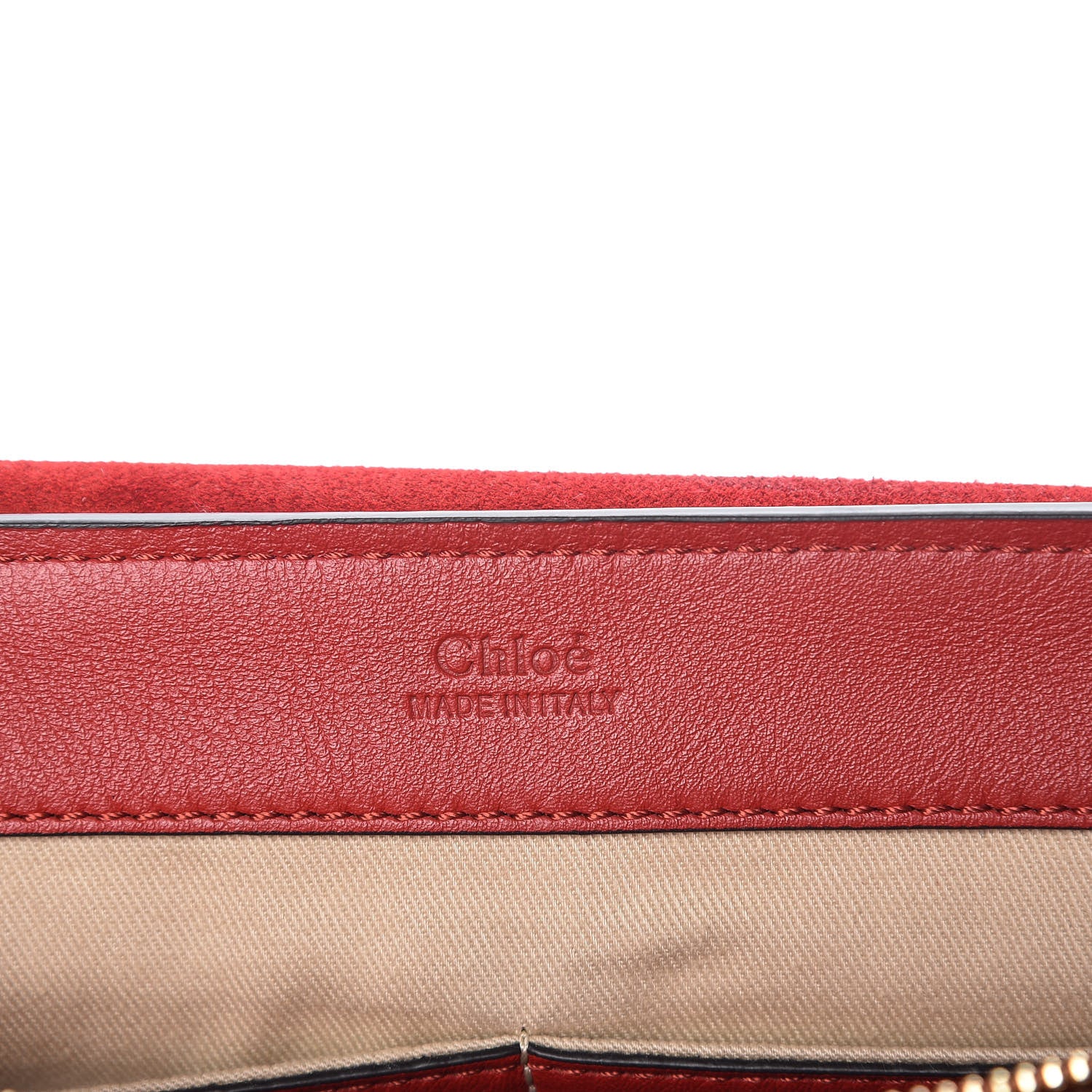 Chloe Calfskin Small Faye Day Shoulder Bag Dahlia Red 6 of 7