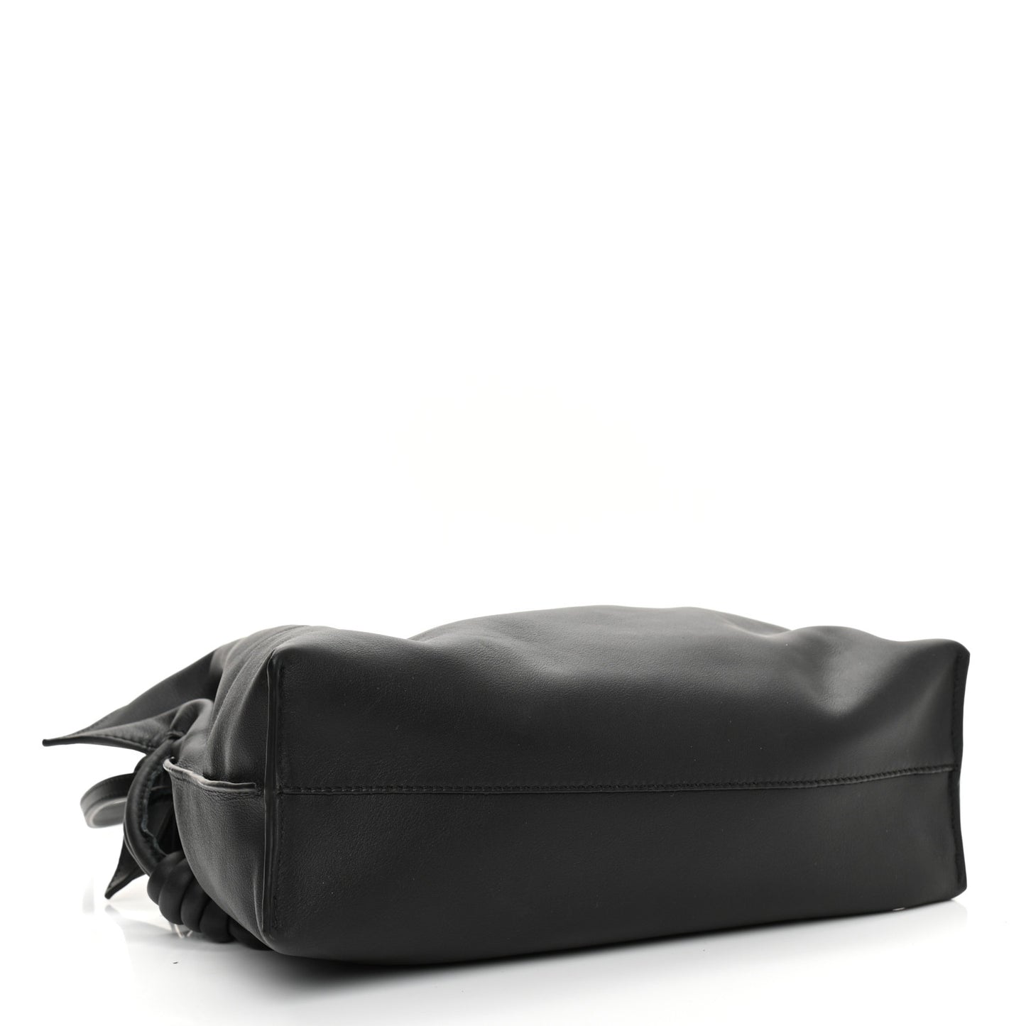 Calfskin Mini Flamenco Knot Clutch Black