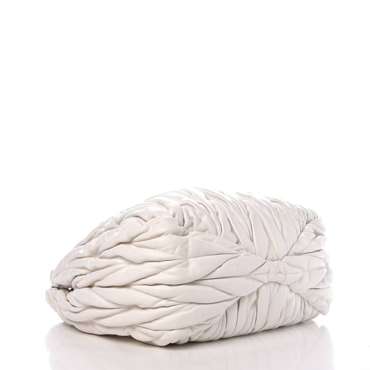 Miu Miu Nappa Matelasse Shopping Tote Bianco 5 of 10