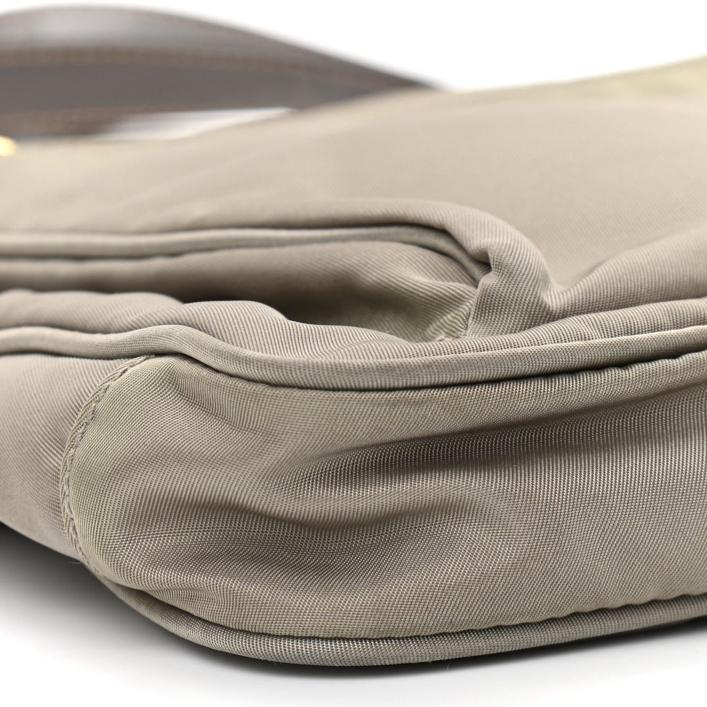 Tessuto Nylon Saffiano Crossbody Bag Green