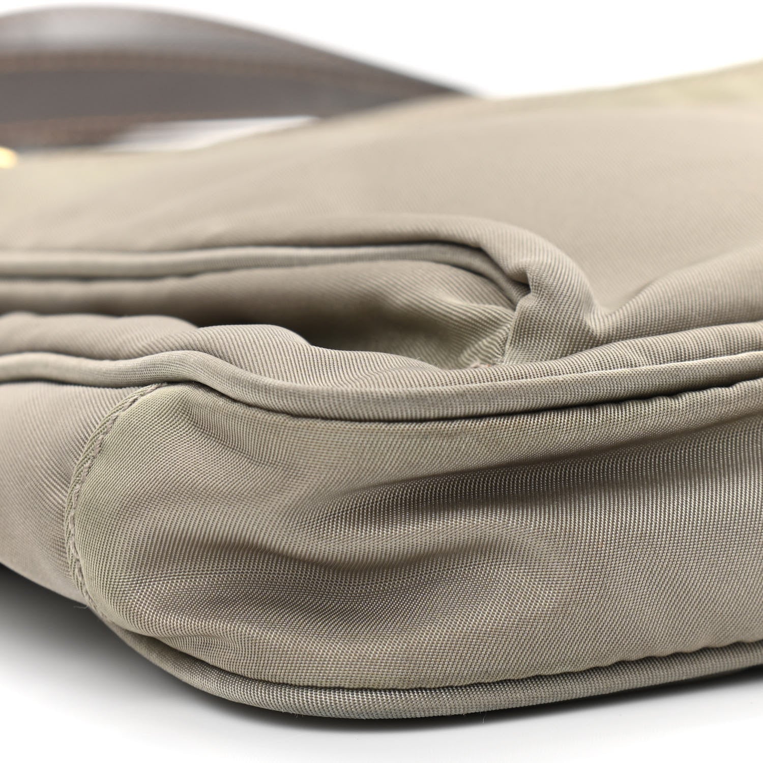 Prada Tessuto Nylon Saffiano Crossbody Bag Green 9 of 11