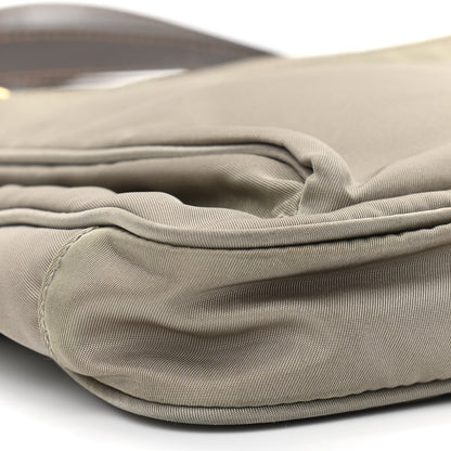 Prada Tessuto Nylon Saffiano Crossbody Bag Green 9 of 11