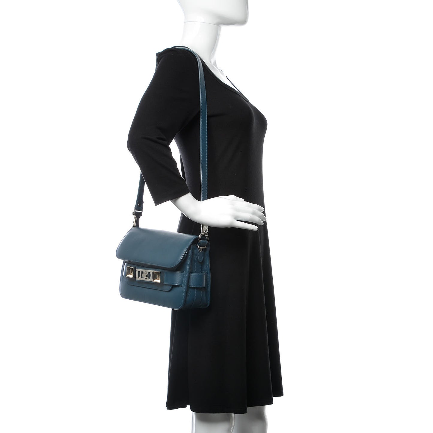 Calfskin Mini PS11 Classic Shoulder Bag Night Club