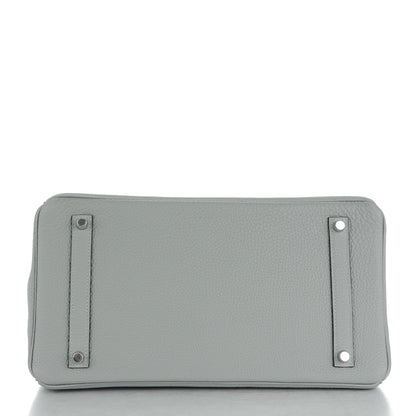 Hermes Togo Birkin 35 Gris Mouette Bleu Agate 6 of 24