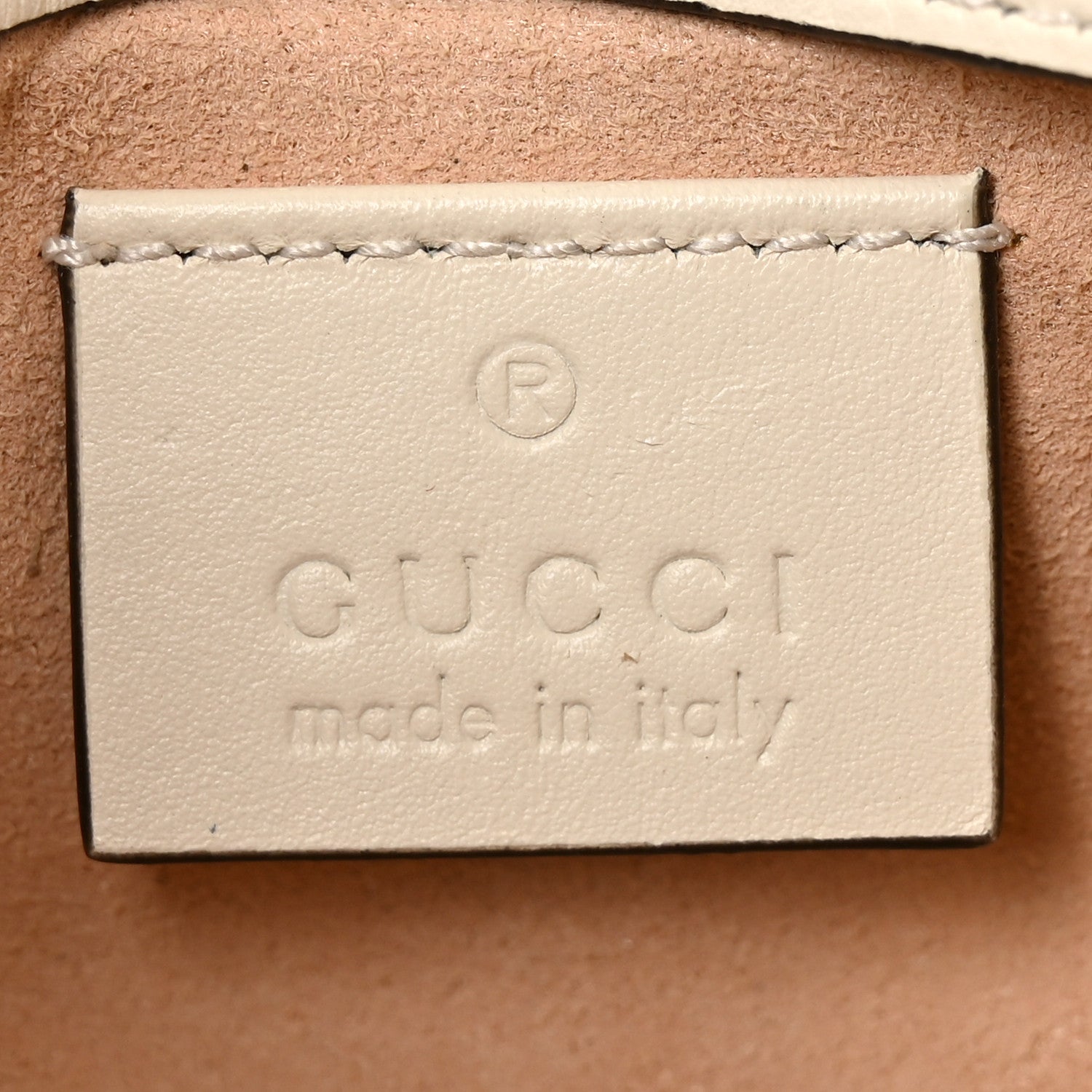 Gucci Calfskin Matelasse Super Mini GG Marmont Shoulder Bag White 5 of 10