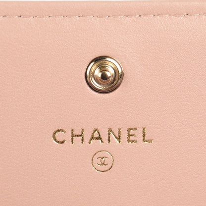 Chanel Iridescent Glazed Calfskin Quilted Boy Flap Wallet Light Pink 6 of 8