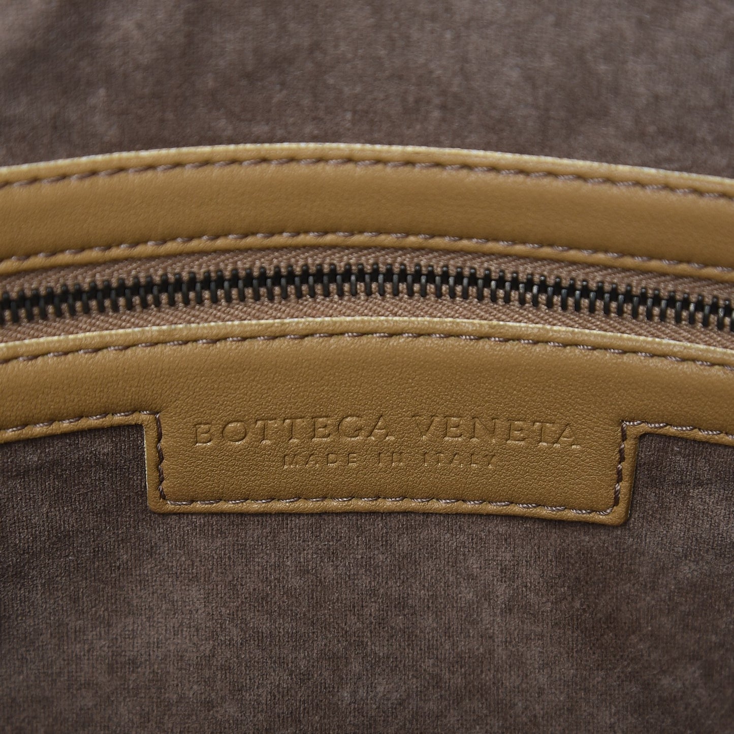 Nappa Intrecciato Pillow Crossbody Messenger Camel