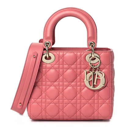Christian Dior Lambskin Cannage Small My ABCDior Lady Dior Pink Honey 1 of 11