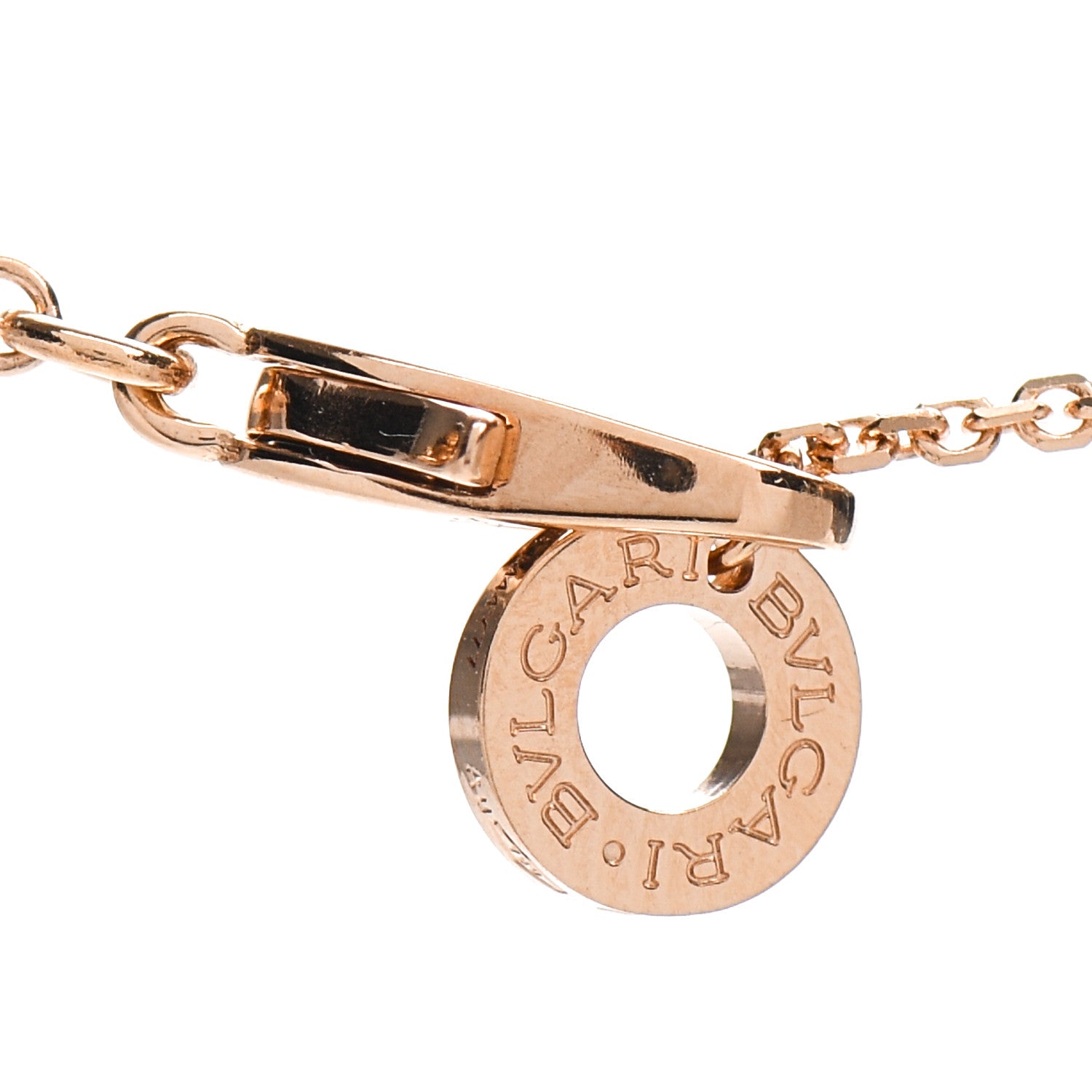 Bulgari 18K Rose Gold Diamond Pink Sapphire Divas' Dream Pendant Necklace 5 of 6