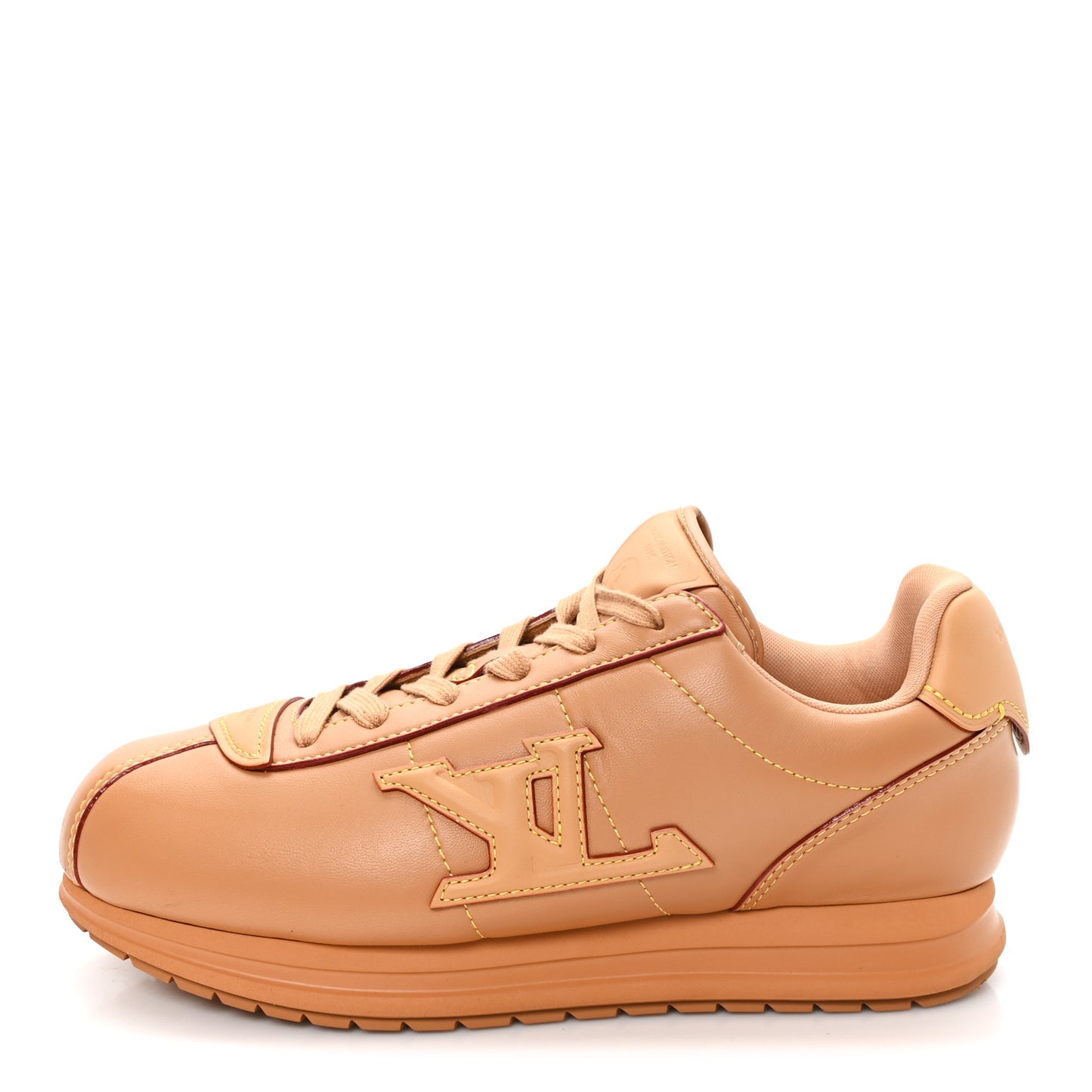 Lambskin Vachetta Mens LV Buttersoft Sneakers 9.5 Beige