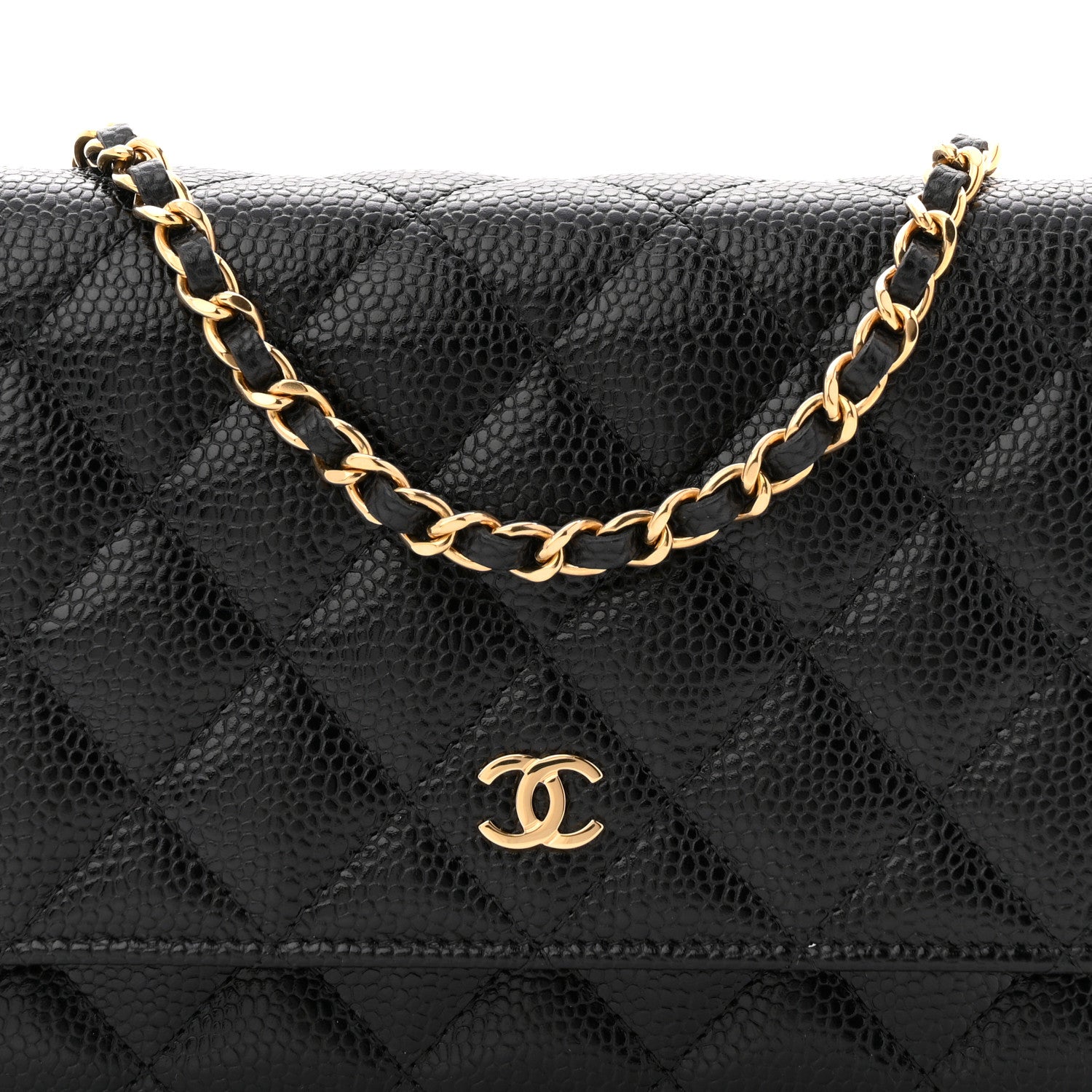 Chanel Caviar Quilted Wallet on Chain WOC Black 8 of 11