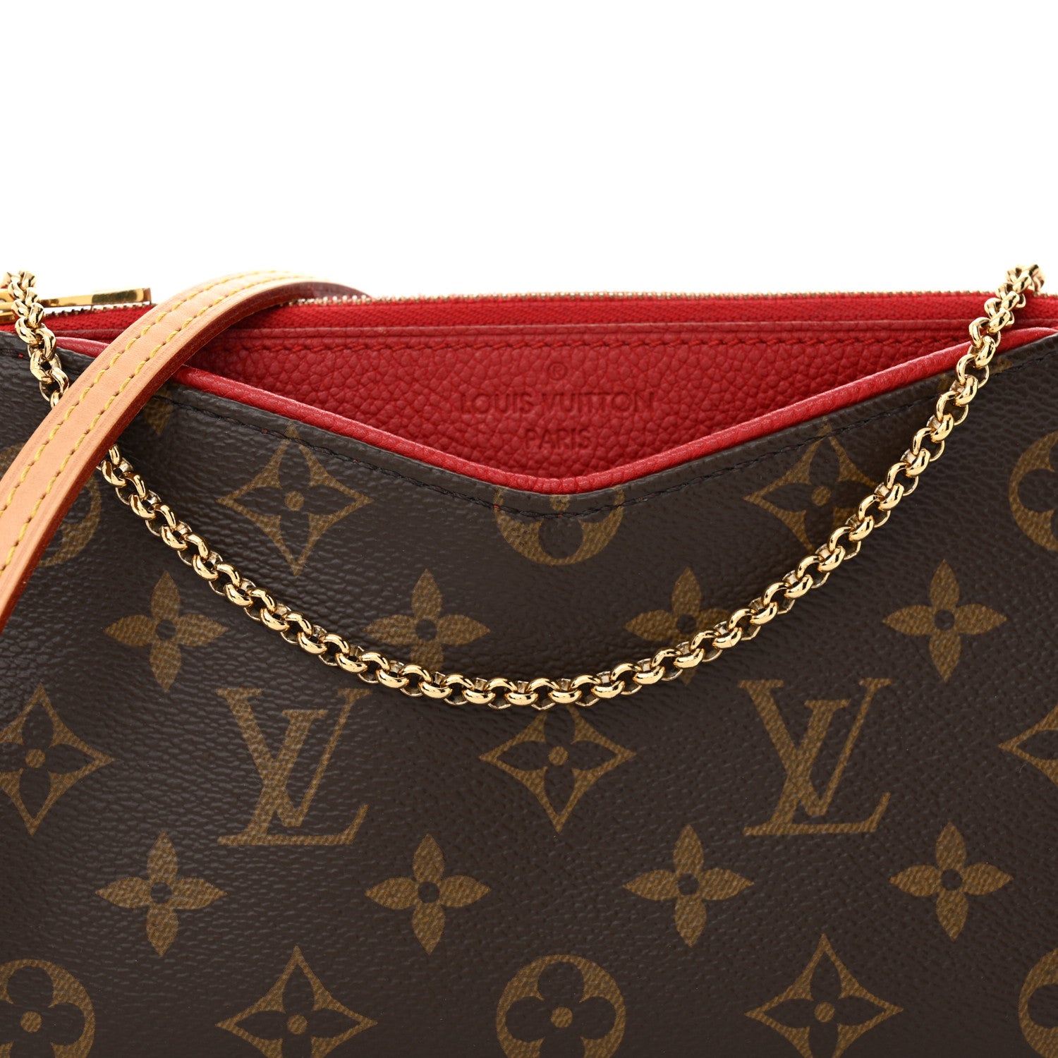 Louis Vuitton Monogram Pallas Clutch Cherry 8 of 11