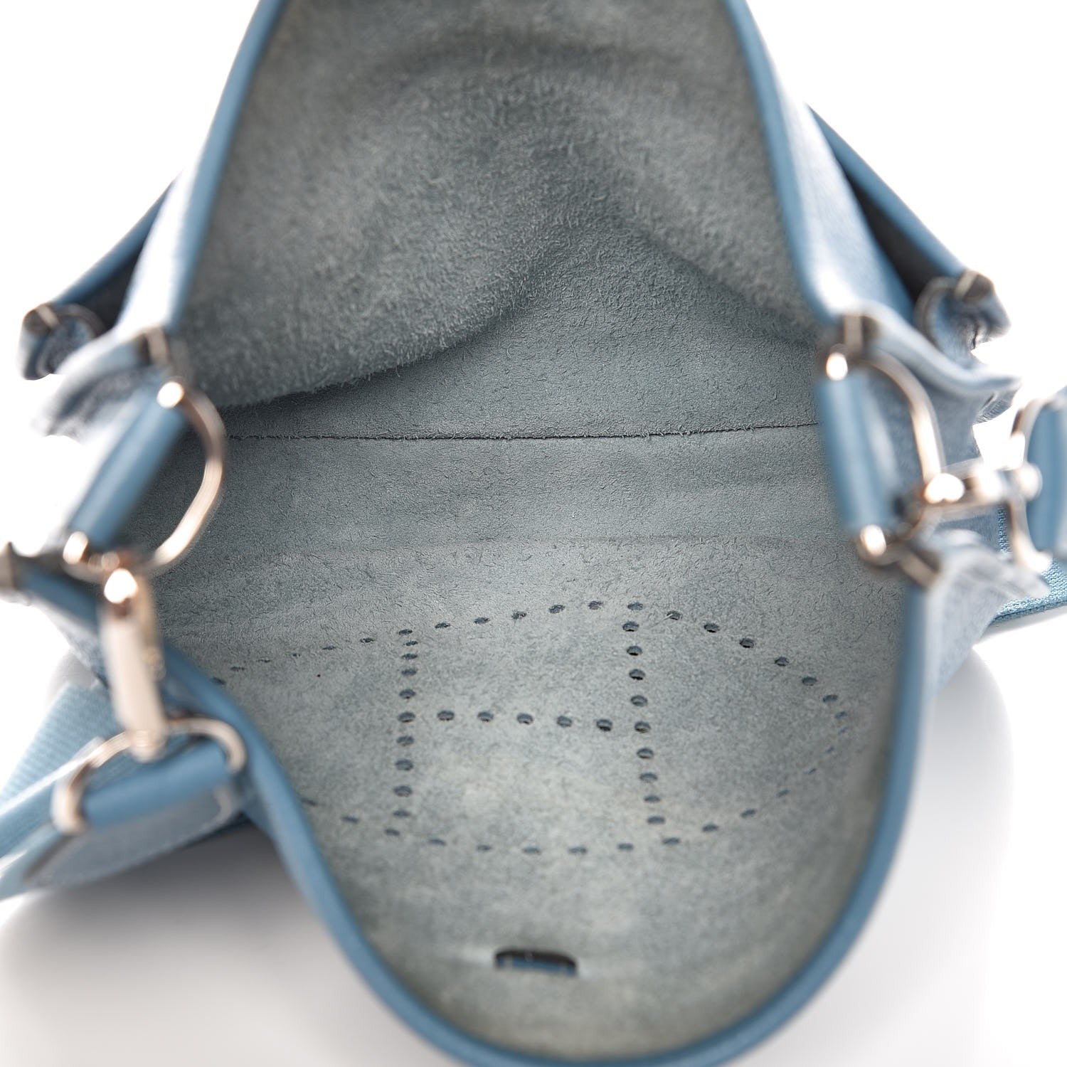 Hermes Taurillon Clemence Evelyne III PM Blue Jean 5 of 8