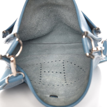 Hermes Taurillon Clemence Evelyne III PM Blue Jean 5 of 8