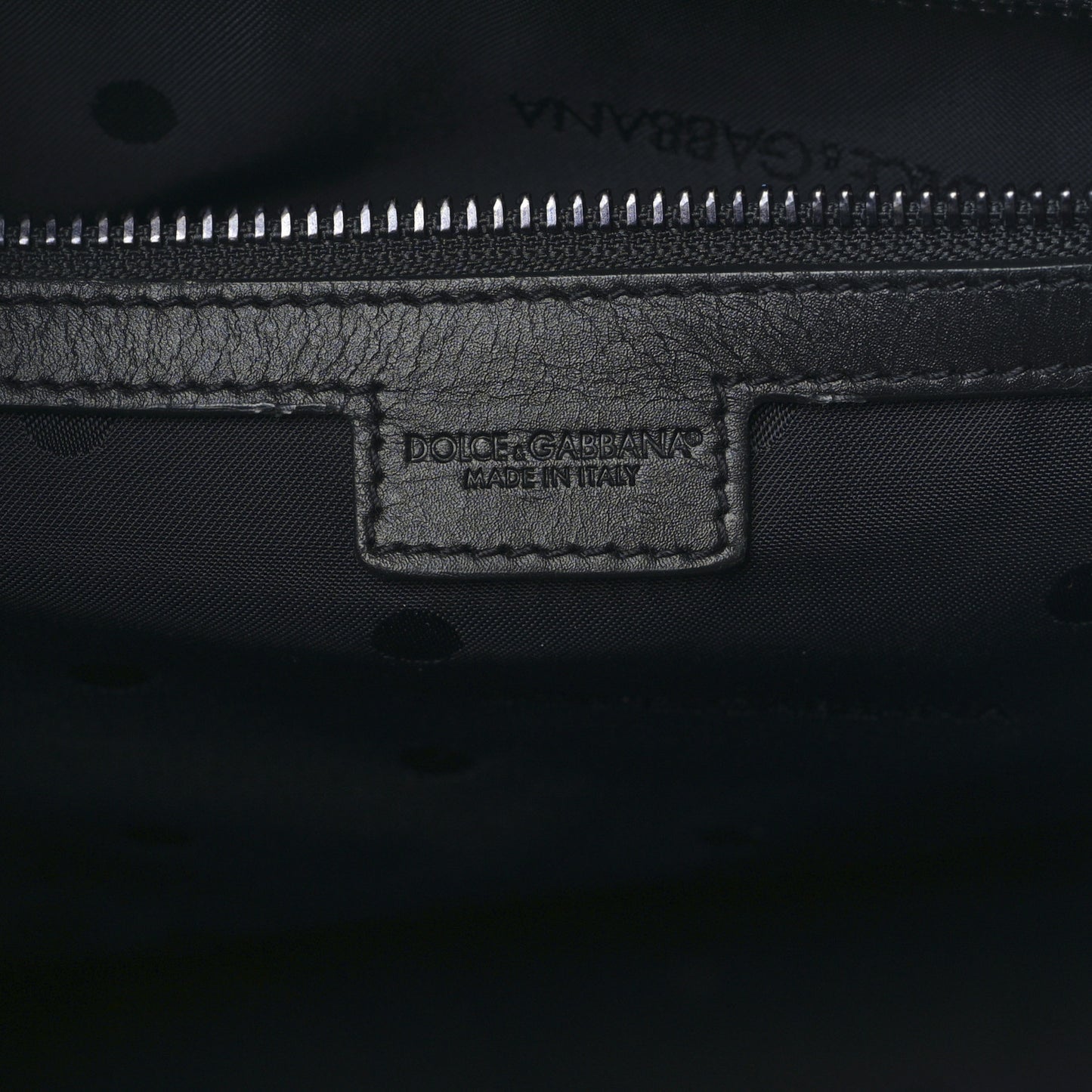 Canvas Calfskin Embroidered Logo Large Edge Shopper Tote Blue