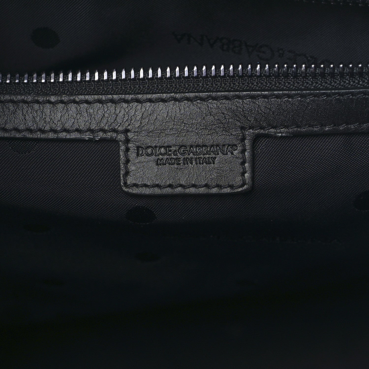 Dolce & Gabbana Canvas Calfskin Embroidered Logo Large Edge Shopper Tote Blue 6 of 8