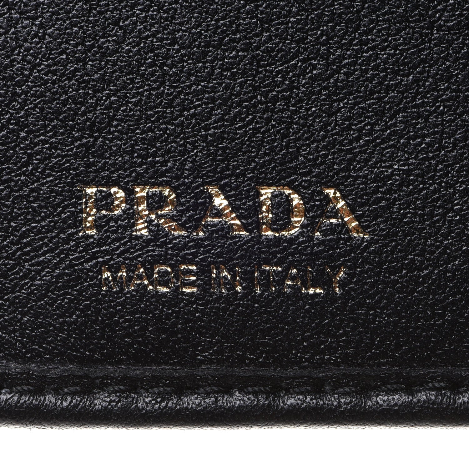 Prada Saffiano Compact Bow Zip Around Wallet Black 13 of 15