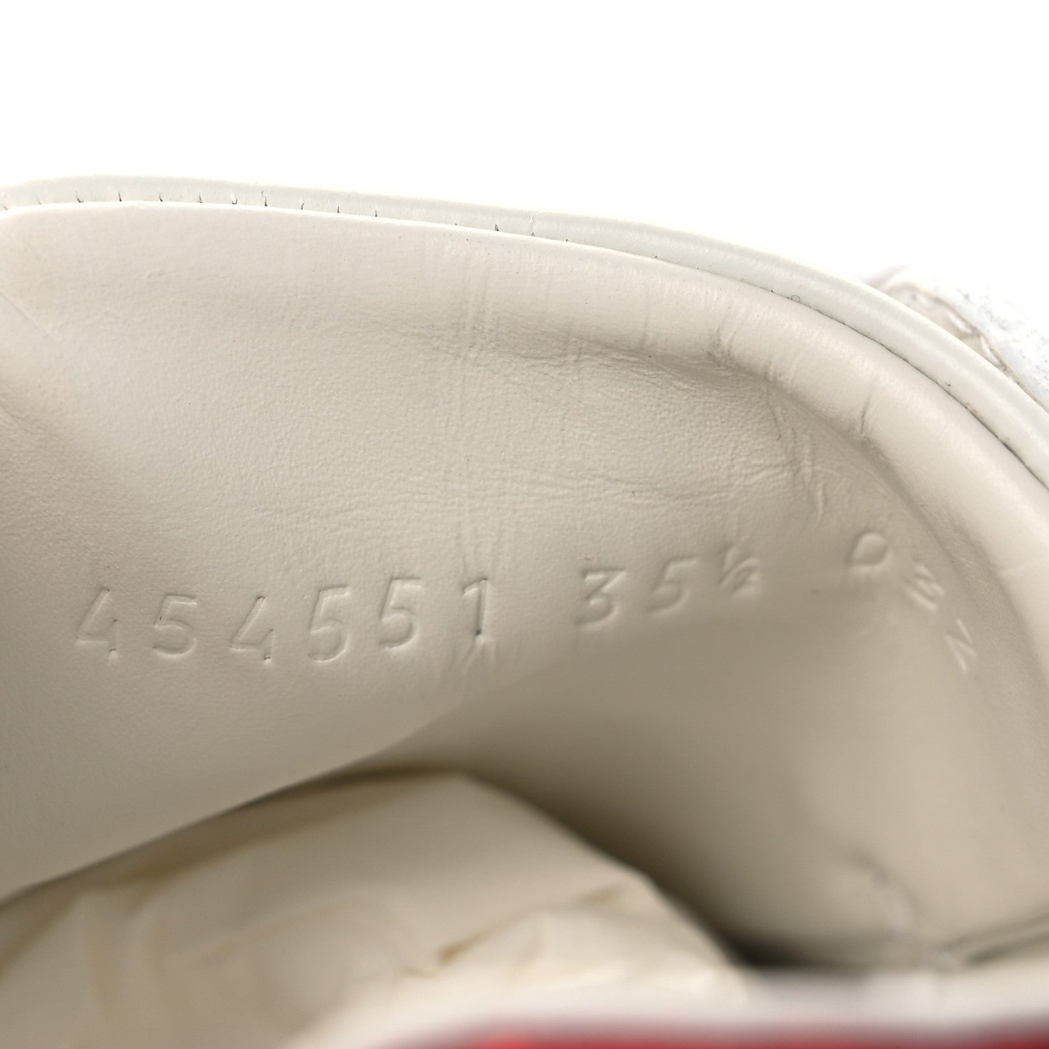 Gucci Calfskin Web Studded Womens Arrow Ace Sneakers 35.5 White 10 of 13