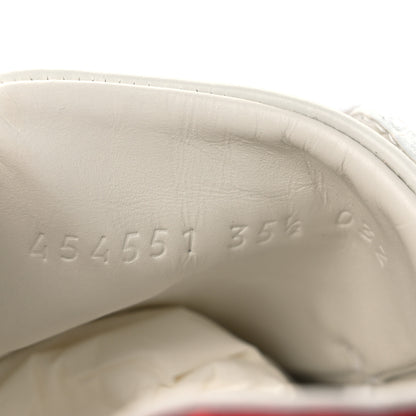 Gucci Calfskin Web Studded Womens Arrow Ace Sneakers 35.5 White 10 of 13