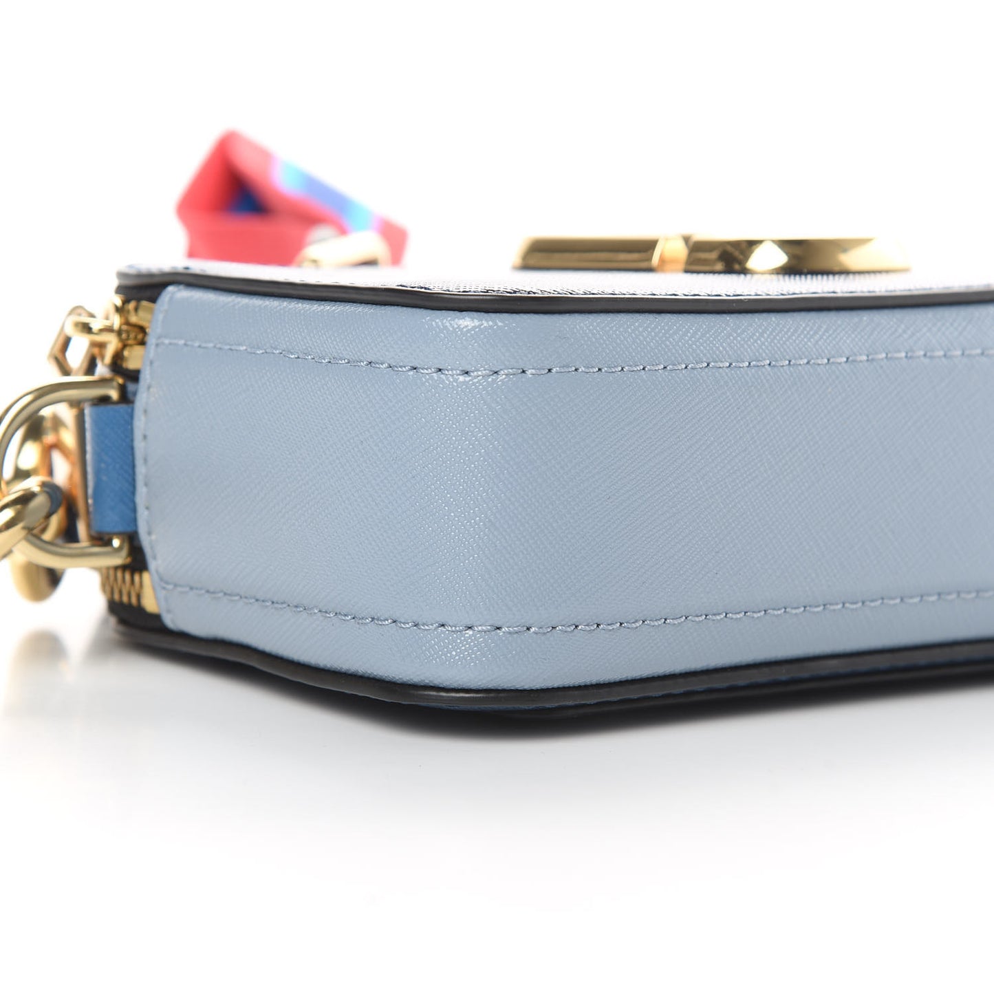 Saffiano Small Snapshot Camera Bag Navy Multicolor