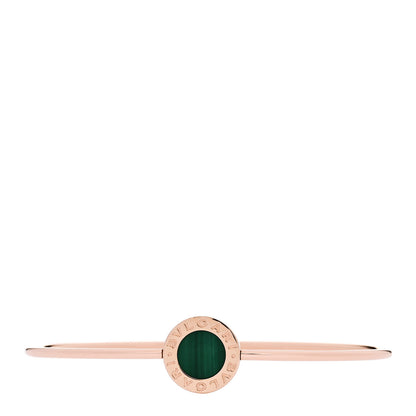 Bulgari 18K Rose Gold Malachite BVLGARI BVLGARI Bangle Bracelet M 1 of 4