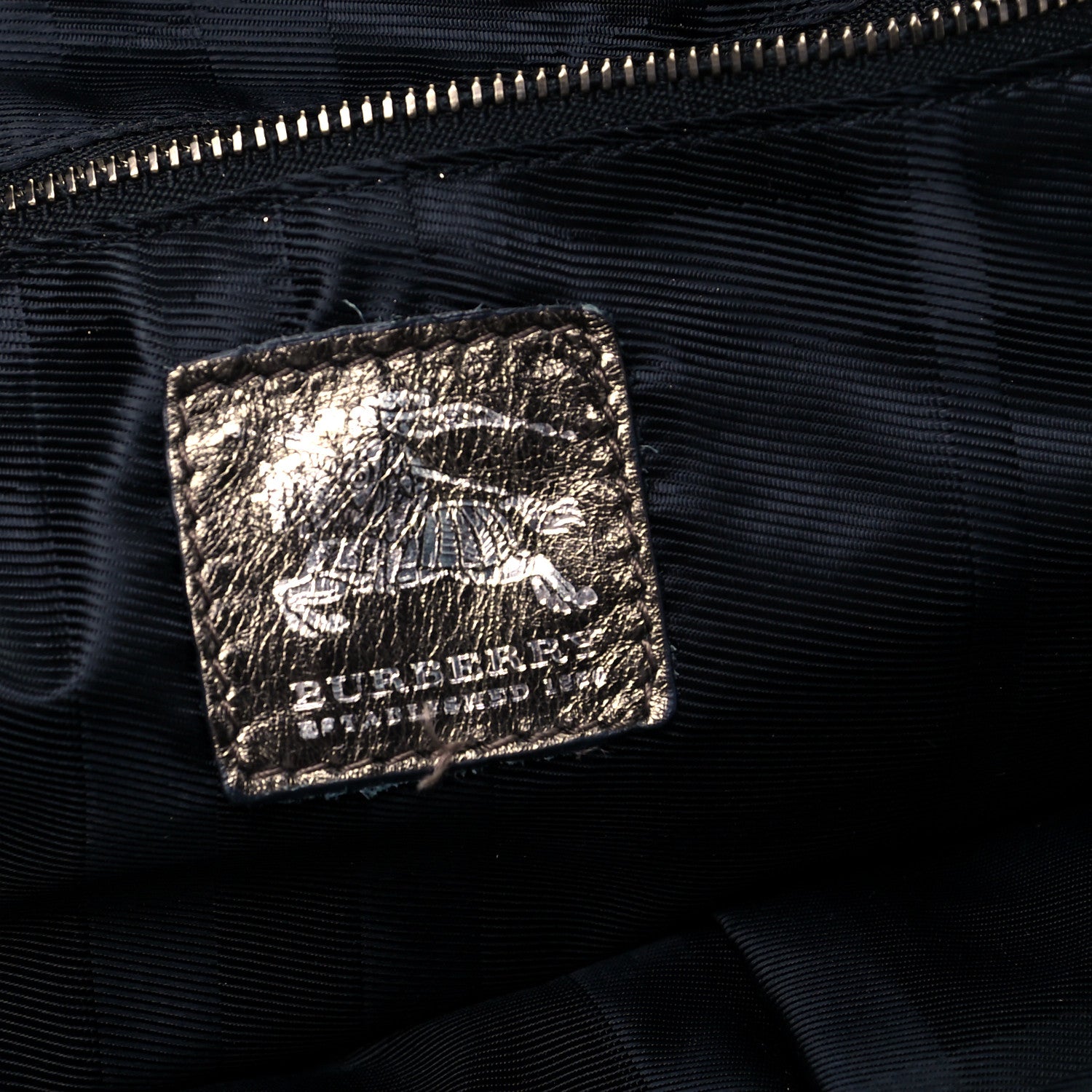 Burberry Metallic Patent House Check Sliced Large Manor Pewter 6 of 9