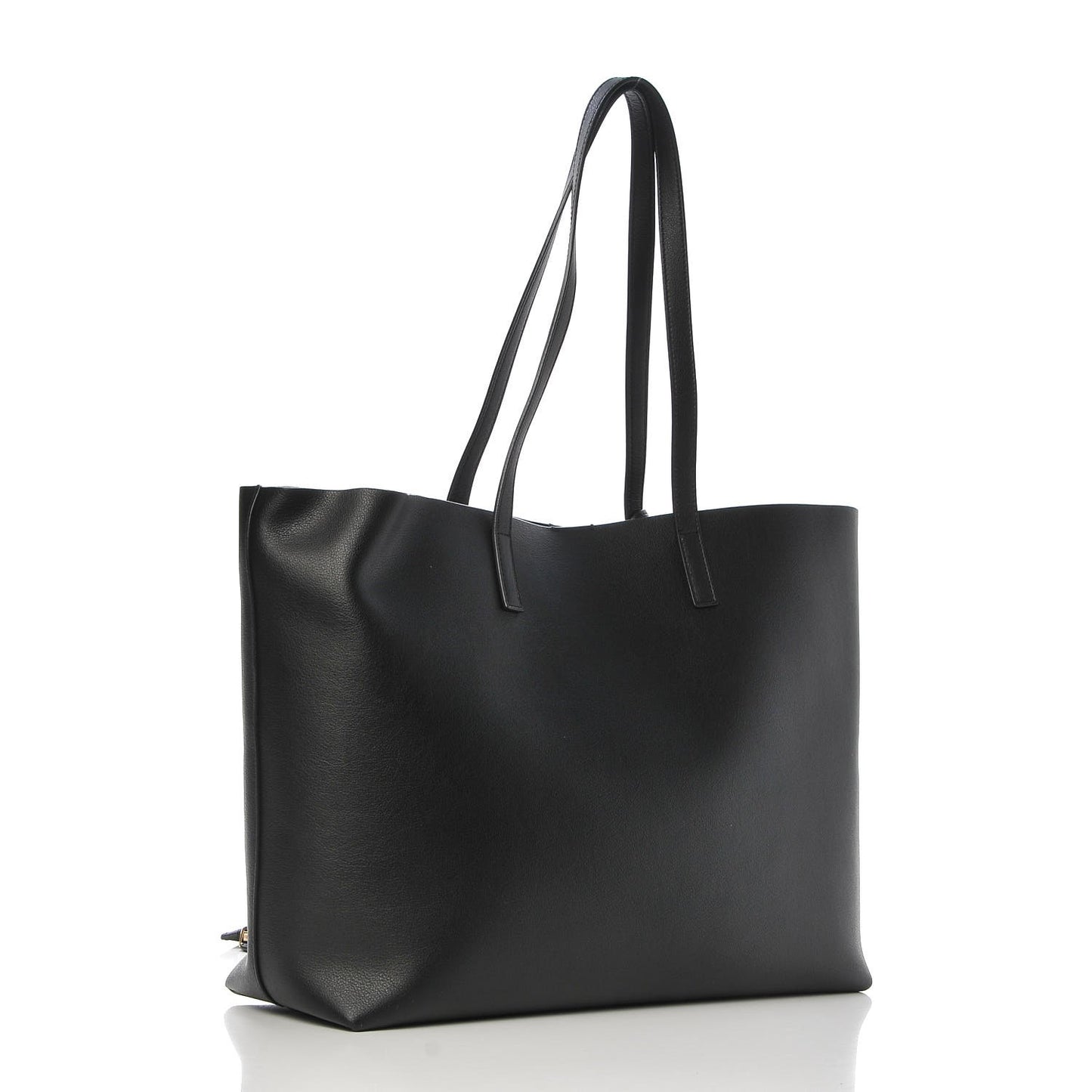 Calfskin Large Shopping Tote Black