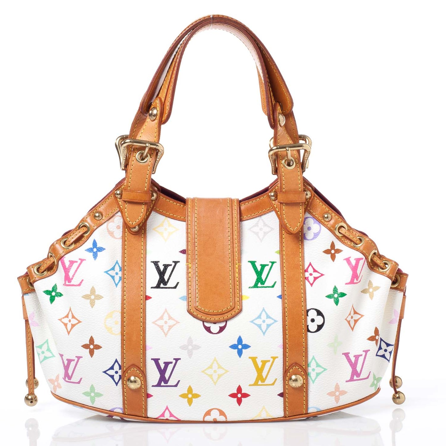 Monogram Multicolor Theda GM White