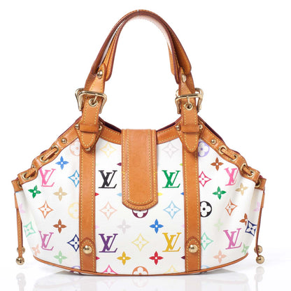 Louis Vuitton Monogram Multicolor Theda GM White 4 of 9