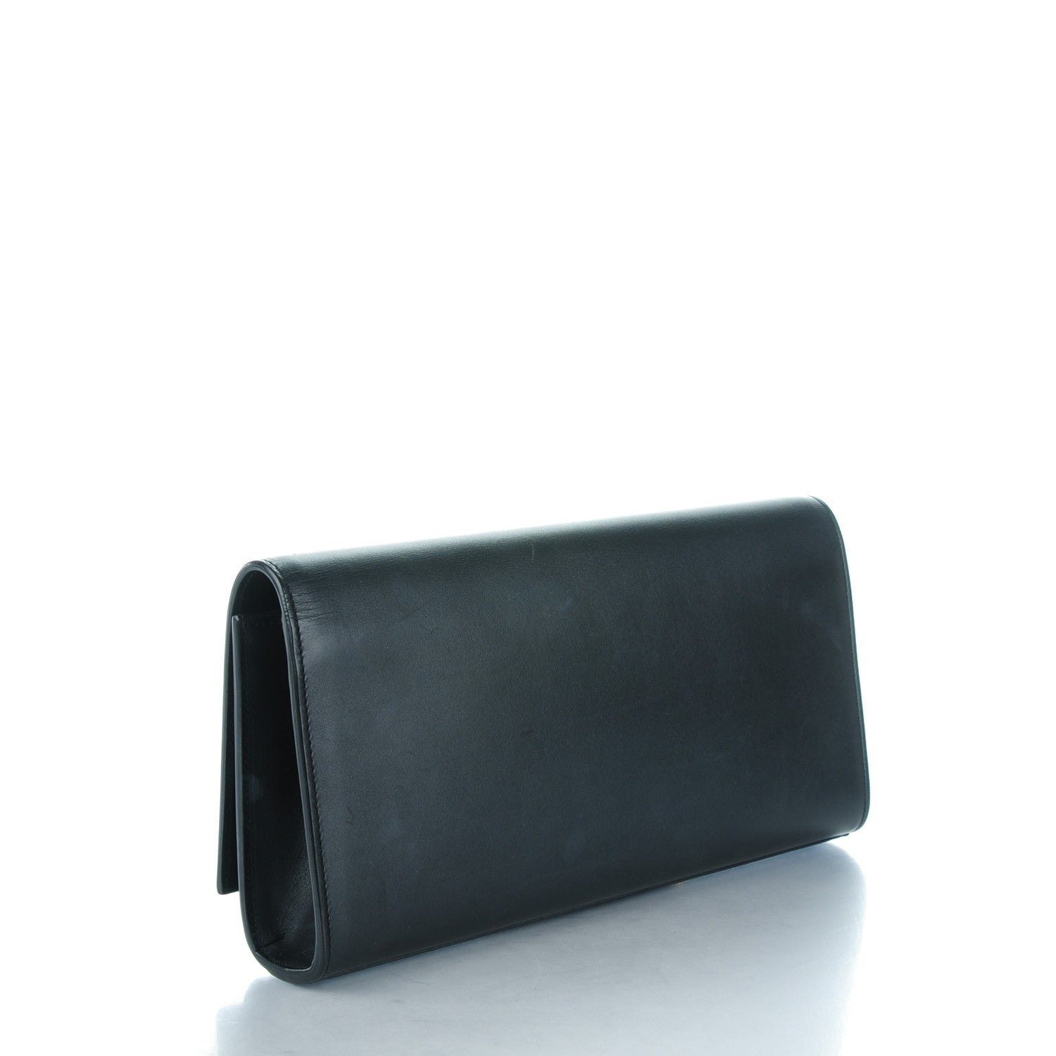 Saint Laurent Calfskin Classic Monogram Tassel Clutch Black 3 of 6
