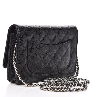 Chanel Caviar Quilted Wallet On Chain WOC Black 3 of 11