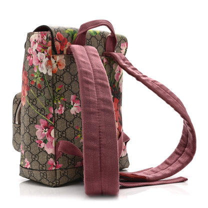 Gucci GG Supreme Monogram Blooms Small Single Buckle Backpack Beige Multicolor Dry Rose 3 of 10