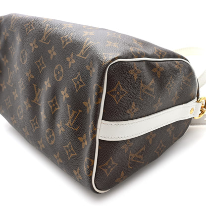 Louis Vuitton Monogram LV Match Speedy Bandouliere 25 White 9 of 9