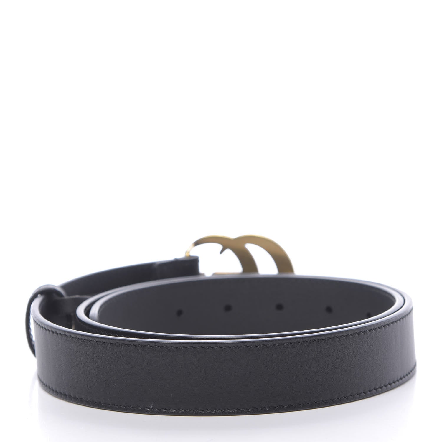 Gucci Calfskin Double G 30mm Belt 95 38 Black 2 of 6