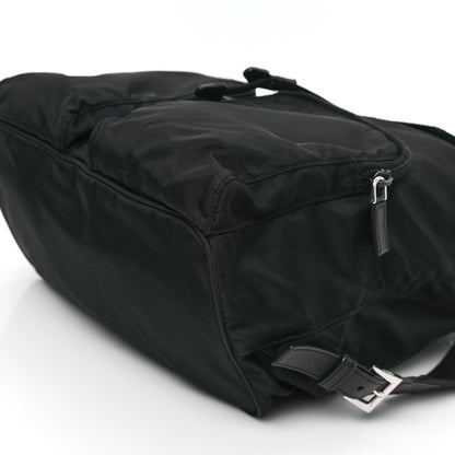 Prada Tessuto Nylon Saffiano Vela Backpack Black 10 of 14
