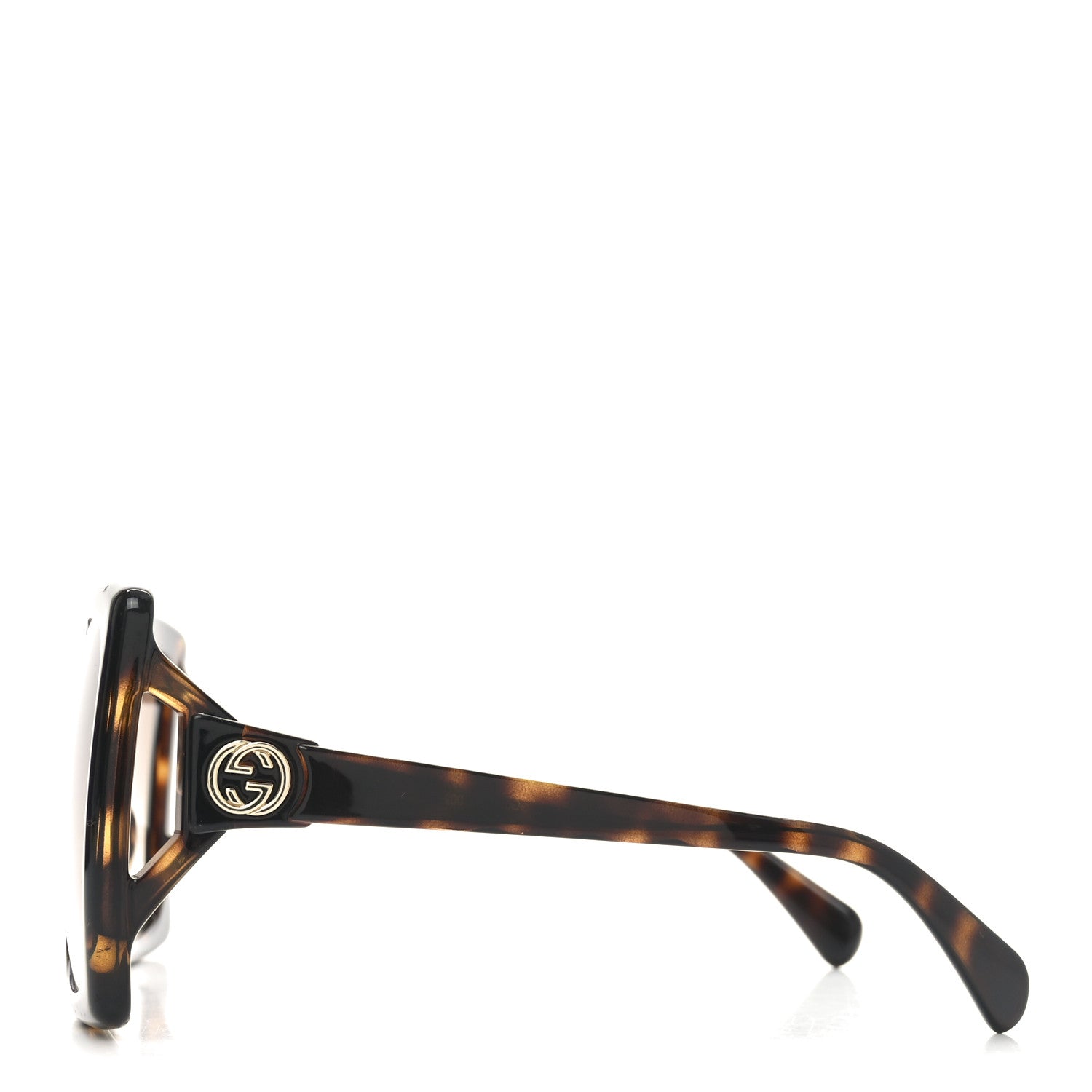 Gucci Acetate Square Frame Sunglasses GG0876S Tortoise 3 of 8