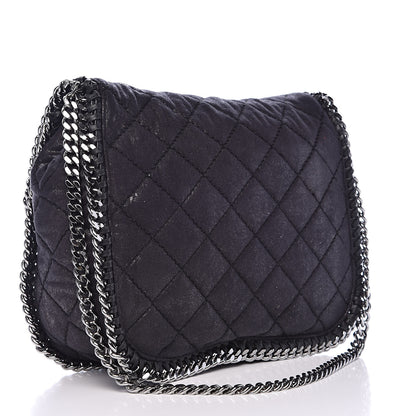 Stella McCartney Shaggy Deer Quilted Falabella Shoulder Bag Black 3 of 13