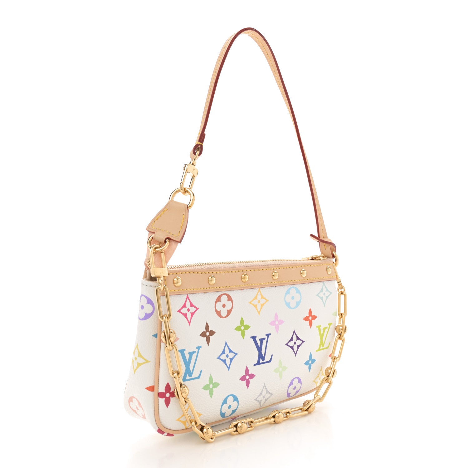 Louis Vuitton LV X TM Monogram Multicolor Pochette Accessories White 3 of 10
