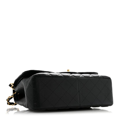 Chanel Caviar Quilted Jumbo Double Flap Black 4 of 16