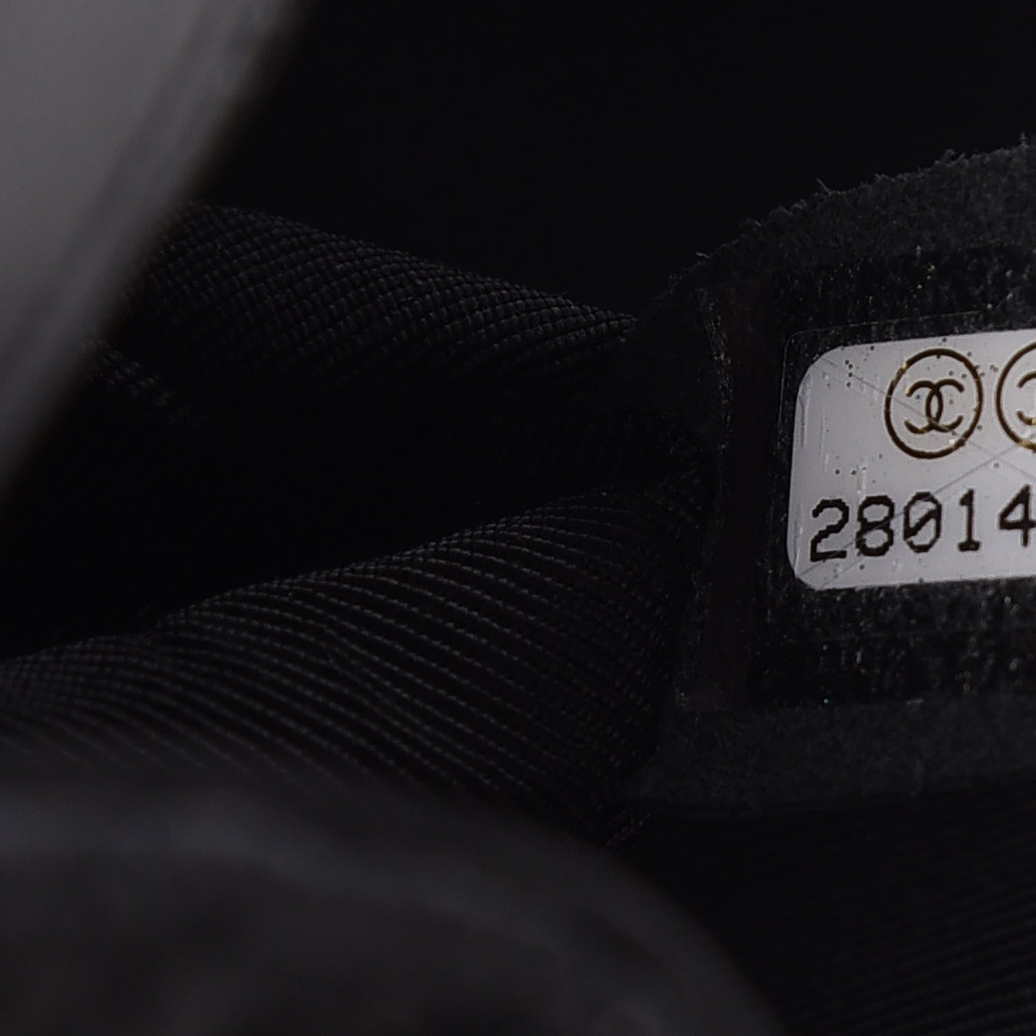 Chanel Calfskin Chevron Quilted Statement Flap Black 7 of 10