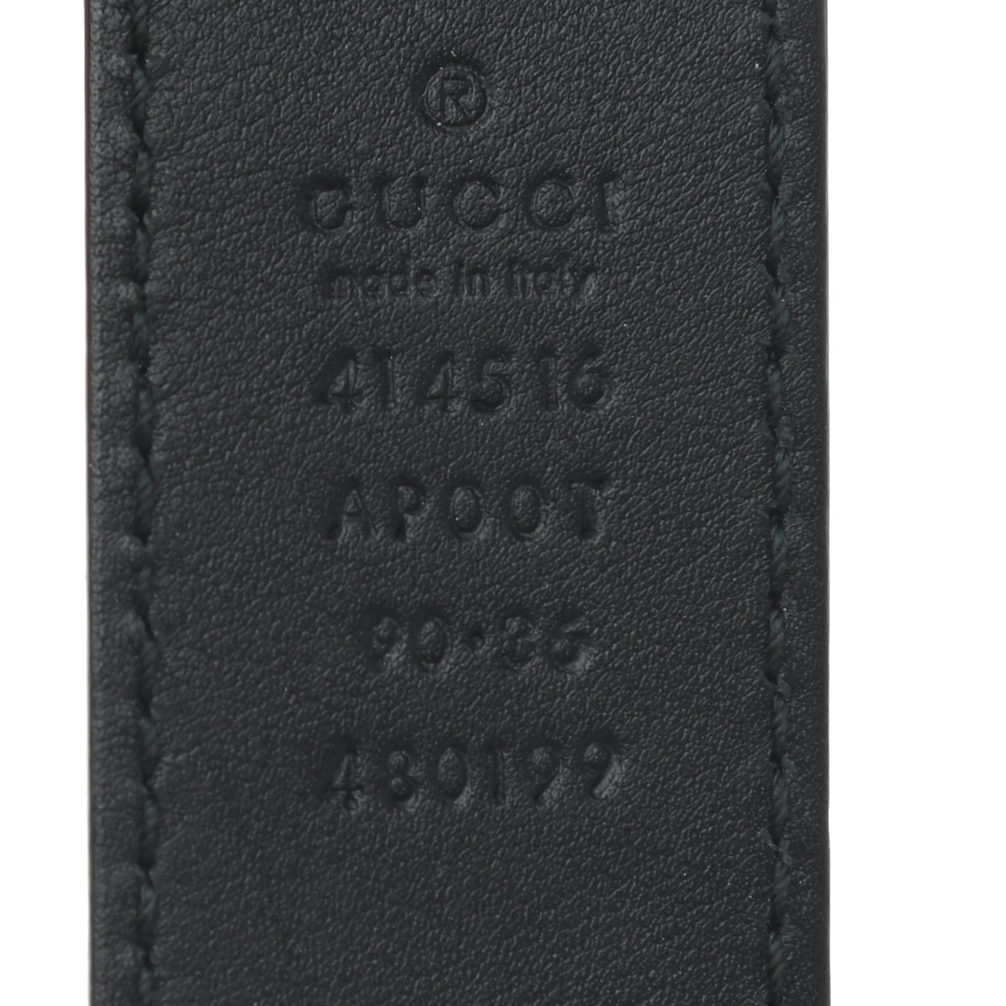Calfskin Double G 30mm Belt 90 36 Black