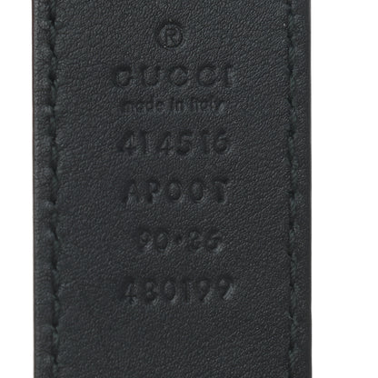 Gucci Calfskin Double G 30mm Belt 90 36 Black 3 of 5