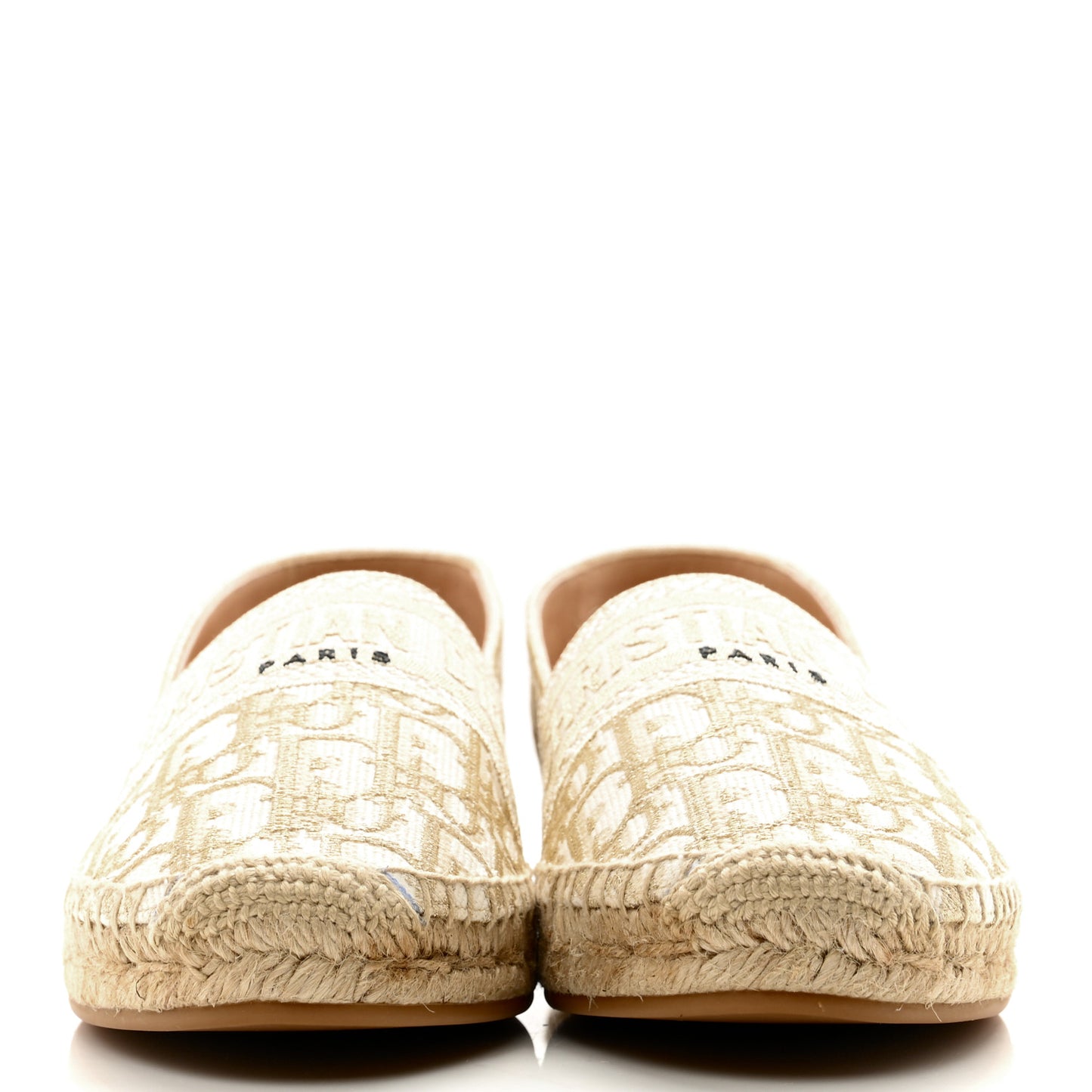 Oblique Embroidered Granville 15mm Espadrilles 41 Cream